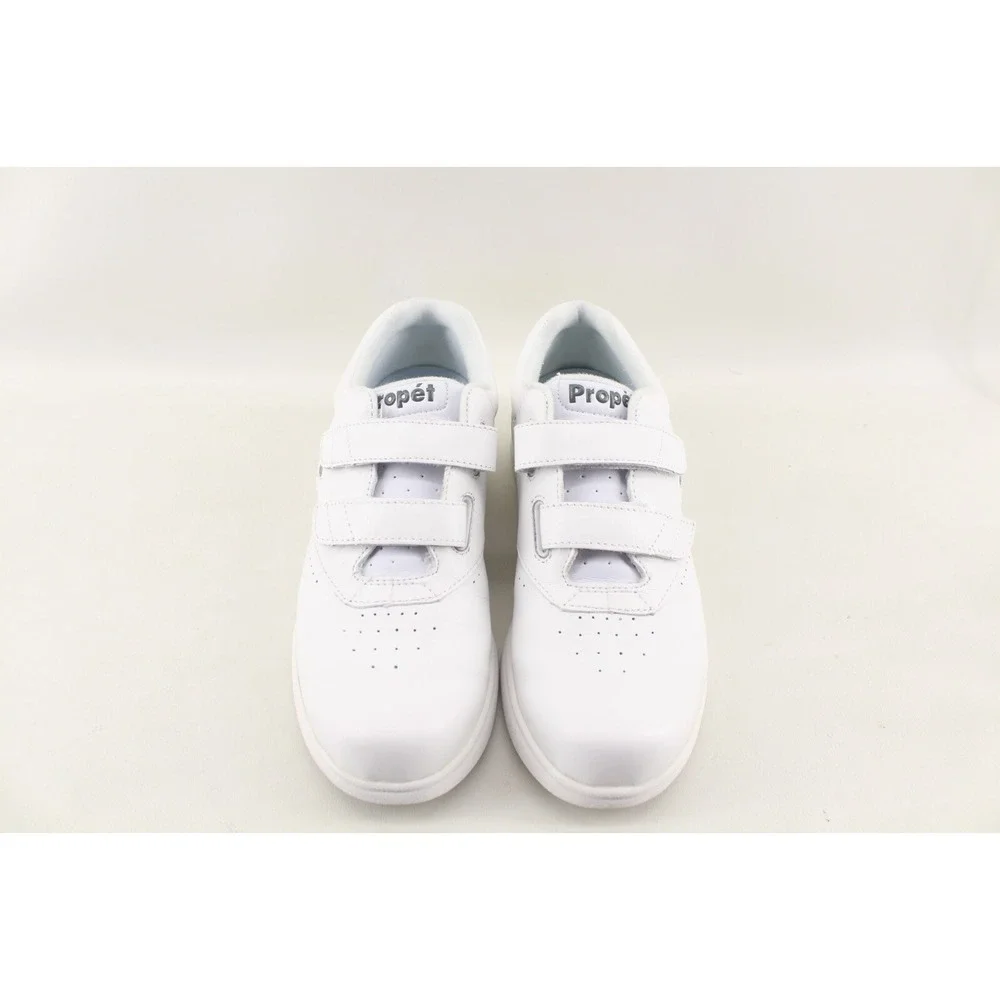 Propet Women's Vista Walker Strap W3915 Walking Athletic Shoe 8 W‎ White Leather